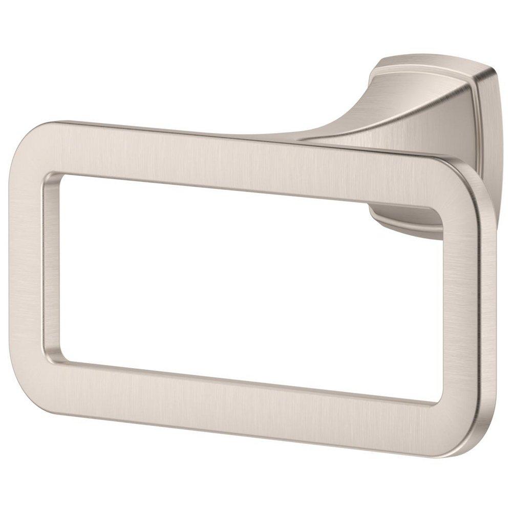 Pfister Brushed Nickel Rectangular Closed Towel Ring 