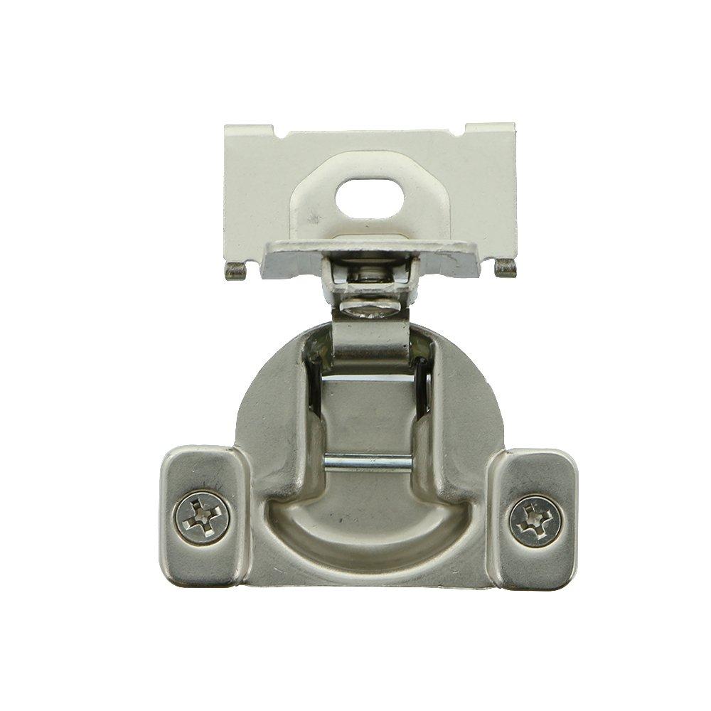 Jones Stephens Nickel Self Closing Concealed 2-way Cabinet Hinge in Nickel 