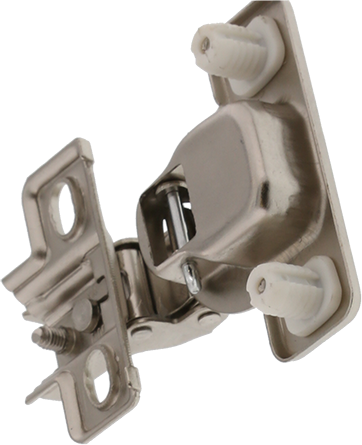 Jones Stephens Nickel Self Closing Concealed 2-way Cabinet Hinge in Nickel 