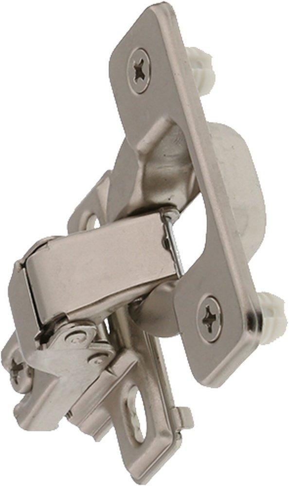 Jones Stephens Nickel Self Closing Concealed 2-way Cabinet Hinge in Nickel 
