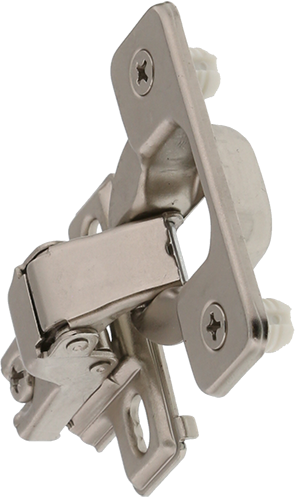 Jones Stephens Nickel Self Closing Concealed 2-way Cabinet Hinge in Nickel 