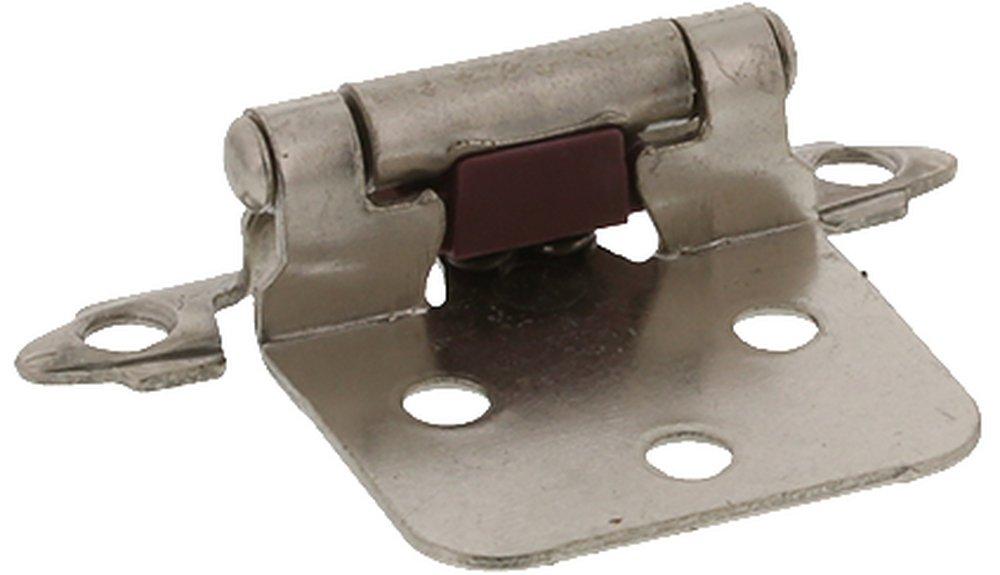 Jones Stephens Satin Nickel 1.625 in. Self Closing Cabinet Hinge in Satin Nickel 