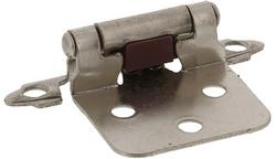 1.625 in. Self Closing Cabinet Hinge in Satin Nickel (Pack of 2)