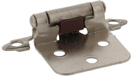 Jones Stephens Satin Nickel 1.625 in. Self Closing Cabinet Hinge in Satin Nickel 