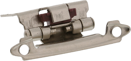 Jones Stephens Satin Nickel 1.625 in. Self Closing Cabinet Hinge in Satin Nickel 