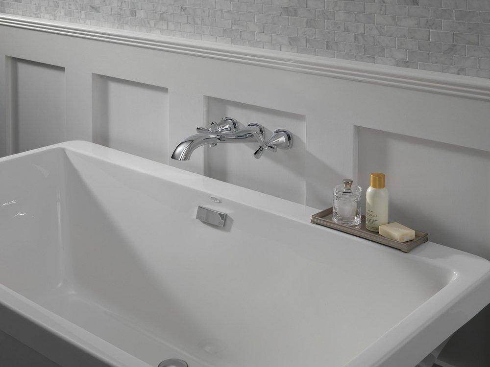 Delta Stryke: Wall Mounted Tub Filler 