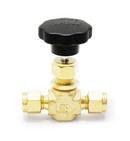 DK-LOK&reg; Brass OD Tube Forged Needle Valve 