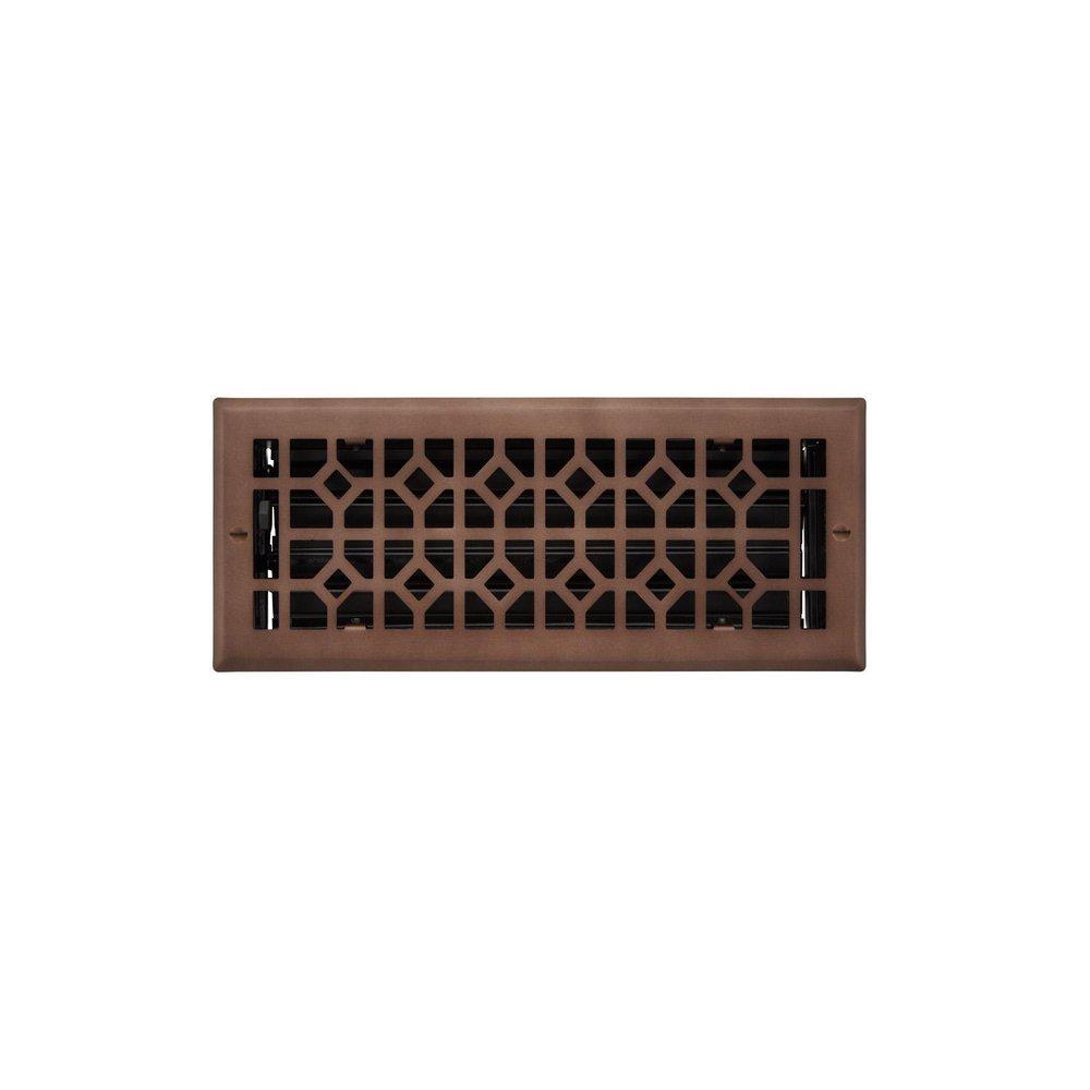 Signature Hardware Oil Rubbed Bronze 4 x 12 in. Residential Steel Ceiling & Sidewall Register 