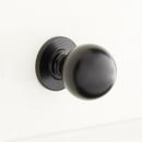 1-1/4 in. Brass Round Cabinet Knob in Antique Brass