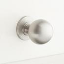 1 in. Brass Round Cabinet Knob in Satin Brass