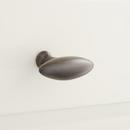 2-1/8 in. Brass Oval Cabinet Knob in Antique Brass