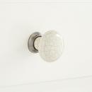 Signature Hardware Cream/Pewter 1-3/8 in. Ceramic Round Cabinet Knob 