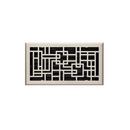 Signature Hardware Brushed Nickel 6 x 14 in. Residential Heavy Duty Steel Ceiling & Sidewall Register 