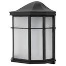 9W LED Outdoor Wall Sconce in Black