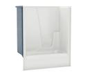 60 in. x 33 in. Tub & Shower Unit in White with Left Drain
