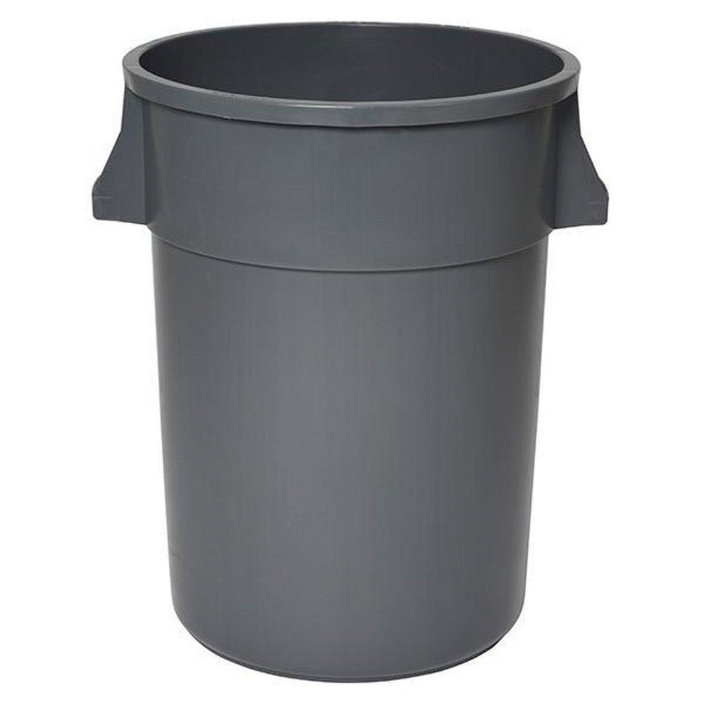 Continental Commercial Products Grey 31 in. 44 gal Plastic Receptacle Can 