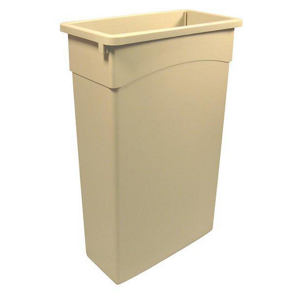 Continental Commercial Products Beige 30 x 20 x 11 in. 23 gal Plastic Receptacle Can 