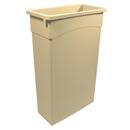 30 x 20 x 11 in. 23 gal Plastic Receptacle Can in Beige