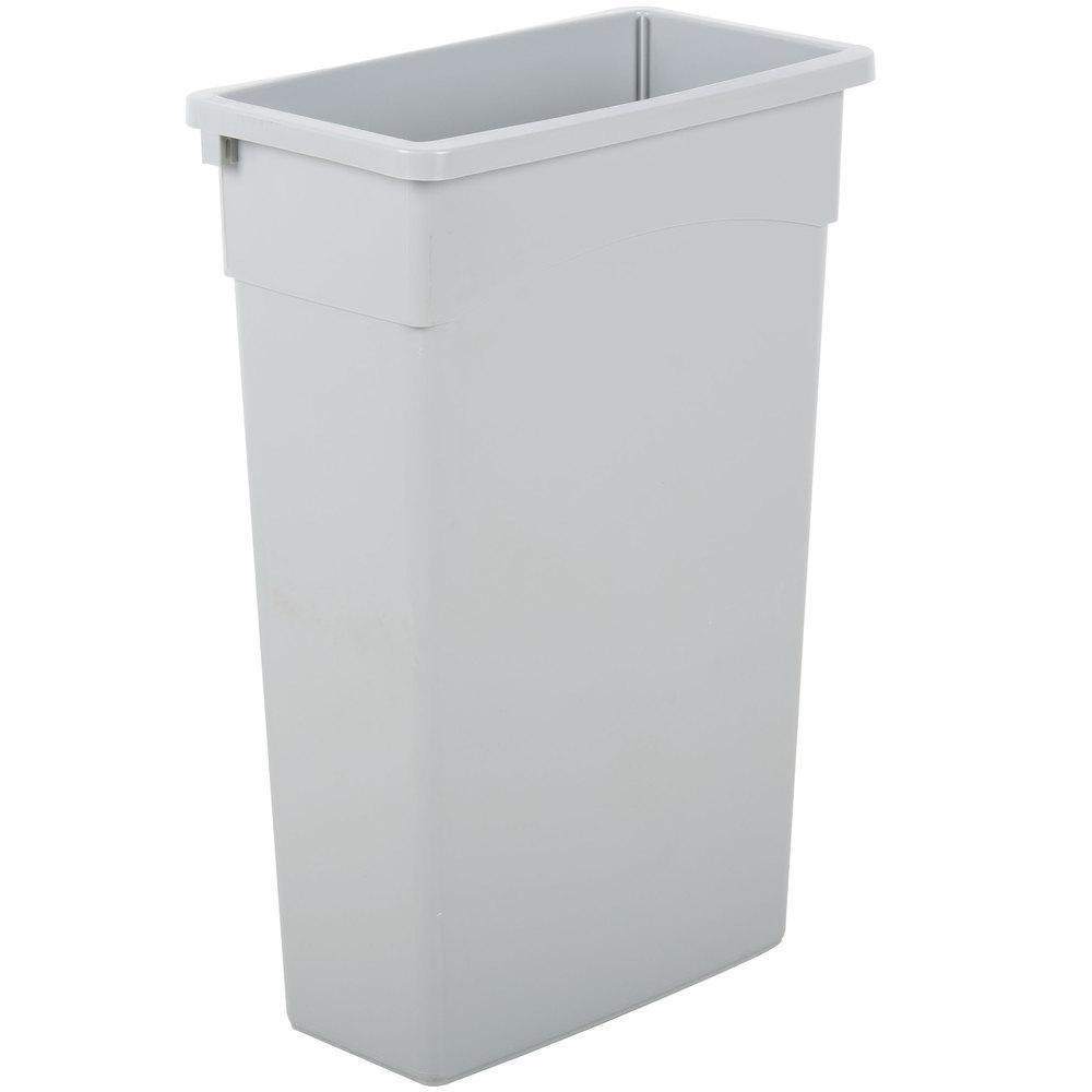 Continental Commercial Products Grey 30 x 20 x 11 in. 23 gal Plastic Receptacle Can 