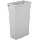 30 x 20 x 11 in. 23 gal Plastic Receptacle Can in Grey