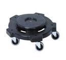 250 lb. Receptacle Round Dolly in Black