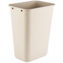 Continental Commercial Products Beige 19-7/8 x 15-1/4 x 11 in. 41-1/8 qt Plastic Commercial Rectangle Waste Basket 
