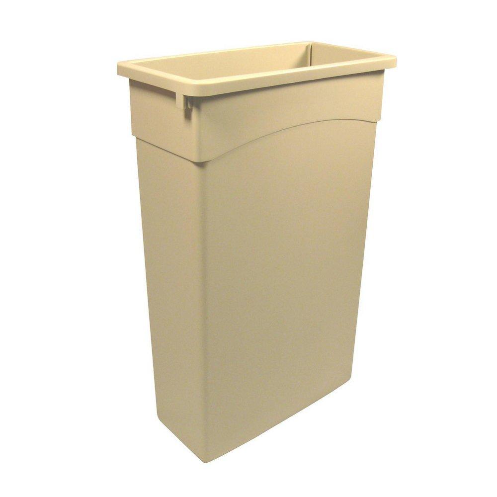 Continental Commercial Products Beige 30-1/2 x 19-3/4 x 11-1/2 in. 23 gal Plastic Receptacle Can 