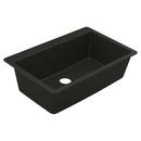 Moen Black 33 x 20-7/8 in. No-Hole Granite Single Bowl Drop-in, Dual Mount and Undermount Kitchen Sink 
