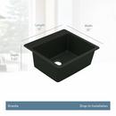 Moen Mocha 25 x 22 in. 5-Hole Granite Single Bowl Dual Mount Kitchen Sink 