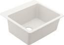 Moen White 25 x 22 in. No-Hole Granite Single Bowl Drop-in, Dual Mount and Undermount Kitchen Sink 
