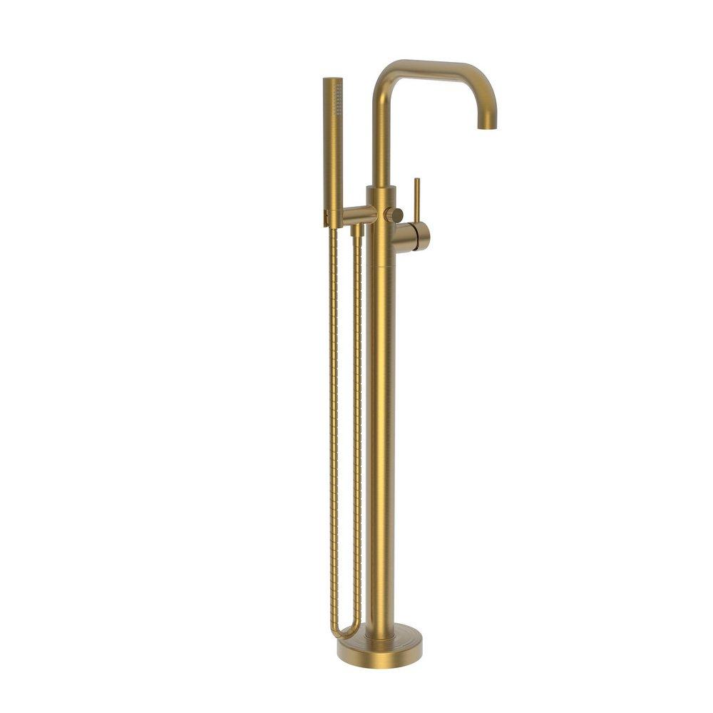 Newport Brass Satin Bronze - PVD Single Handle Lever Floor Mount Filler (Trim Only) 