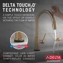 Delta Faucet Champagne Bronze Single Handle Pull Down Voice and Touch Activated Kitchen Faucet 