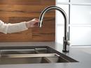 Delta Faucet Black Stainless Single Handle Pull Down Voice and Touch Activated Kitchen Faucet 