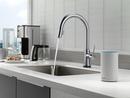 Delta Faucet Arctic Stainless Single Handle Pull Down Voice and Touch Activated Kitchen Faucet 