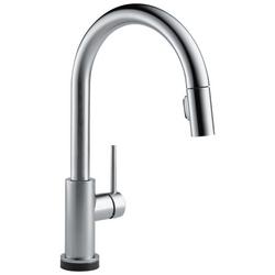 Single Handle Pull Down Kitchen Faucet with Touch and Voice Activation in Arctic Stainless