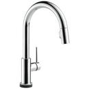 Single Handle Pull Down Kitchen Faucet with Touch and Voice Activation in Chrome