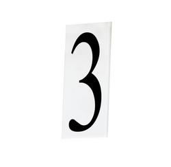 #3 House Number in White