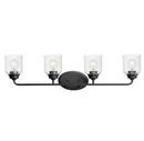 35in. 240W 4 Lights E26 Vanity Fixture in Matte Black