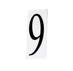 5 x 1/2 in. House Number 9 in White