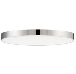 11in. 20W 3000K LED Flush Mount Ceiling Fixture in Polished Chrome, Dimmable