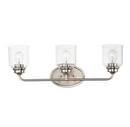 Maxim Lighting&reg; Satin Nickel 180W 3-Light Medium E-26 Incandescent Vanity Fixture 