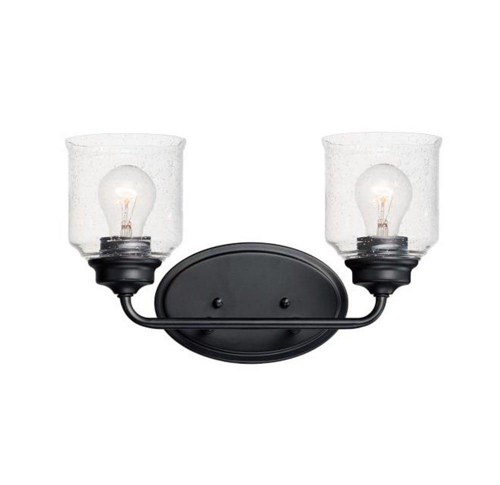 Maxim Lighting&reg; Black 60W 2-Light Medium E-26 Incandescent Vanity Fixture 