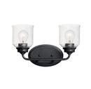 Maxim Lighting&reg; Black 60W 2-Light Medium E-26 Incandescent Vanity Fixture 