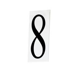 House Number 8 in White