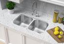 Amerisink Matte Brushed Stainless 32 x 18-1/2 in. No Hole Stainless Steel 2 Bowl Undermount Kitchen Sink 