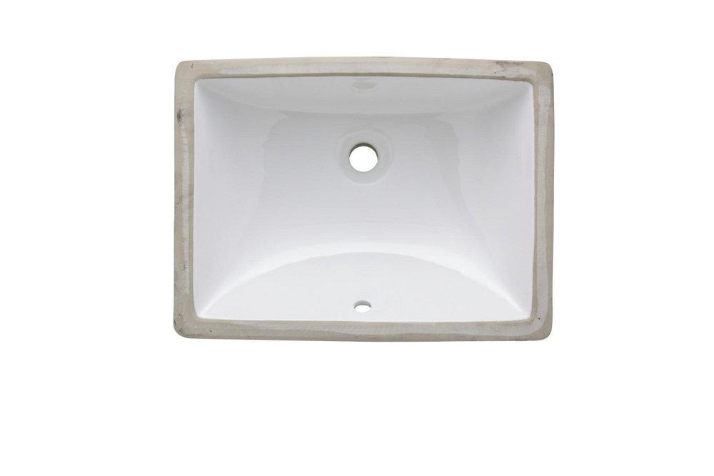Amerisink White Undermount Bathroom Sink 
