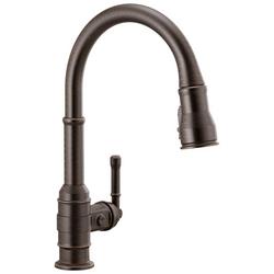 Single Handle Pull Down Kitchen Faucet in Venetian Bronze
