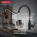Delta Faucet Venetian Bronze Single Handle Pull Down Kitchen Faucet 