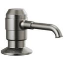 Delta Faucet Black Stainless 13 oz. Deck Mount Brass Soap and Lotion Dispenser 