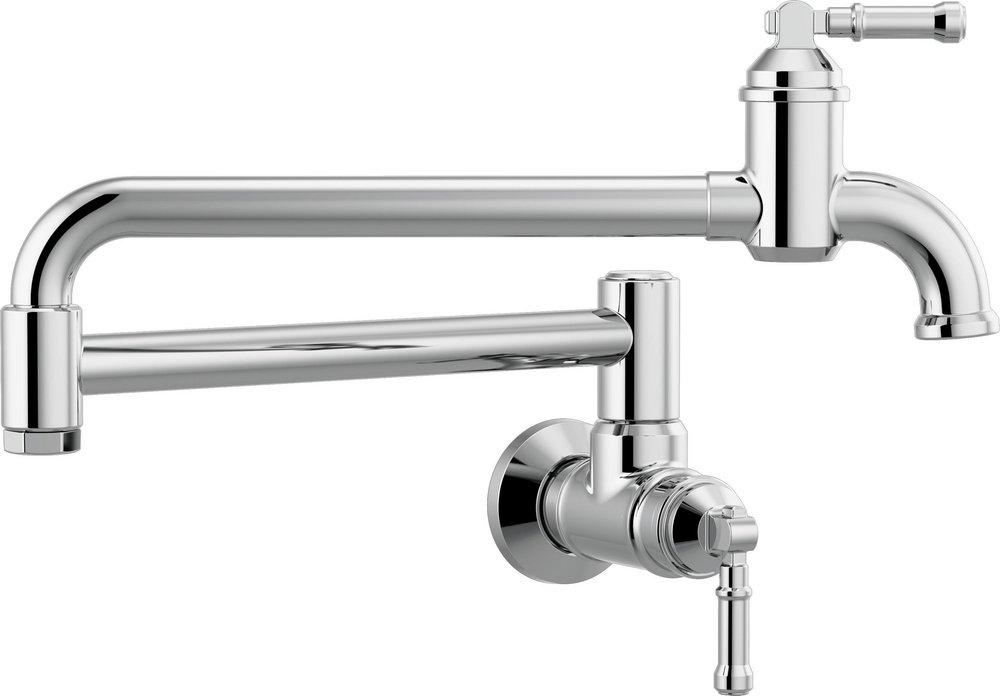Delta Faucet Chrome Two Handle Lever Pot Filler 